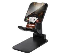 TKJMCSW Adjustable Cell Phone Stand for Desk Foldable Mobile Poker Tournament Phone Holder Cradle Dock Fit 4.0-8.0 Inch Smartphones Portable Travel Essentials Office Desktop Accessories Decor