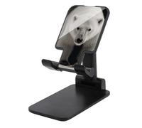 TKJMCSW Adjustable Cell Phone Stand for Desk Foldable Mobile Polar Bear Phone Holder Cradle Dock Fit 4.0-8.0 Inch Smartphones Portable Travel Essentials Office Desktop Accessories Decor