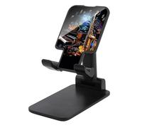 TKJMCSW Adjustable Cell Phone Stand for Desk Foldable Mobile Saxophone and Piano Phone Holder Cradle Dock Fit 4.0-8.0 Inch Smartphones Portable Travel Essentials Office Desktop Accessories Decor