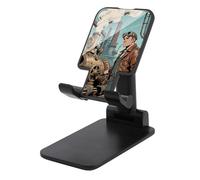 TKJMCSW Adjustable Cell Phone Stand for Desk Foldable Mobile Steampunk Factory Phone Holder Cradle Dock Fit 4.0-8.0 Inch Smartphones Portable Travel Essentials Office Desktop Accessories Decor