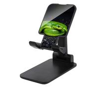 TKJMCSW Adjustable Cell Phone Stand for Desk Foldable Mobile The Green Snake Phone Holder Cradle Dock Fit 4.0-8.0 Inch Smartphones Portable Travel Essentials Office Desktop Accessories Decor