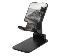 TKJMCSW Adjustable Cell Phone Stand for Desk Foldable Mobile Wolf On The Grass Phone Holder Cradle Dock Fit 4.0-8.0 Inch Smartphones Portable Travel Essentials Office Desktop Accessories Decor