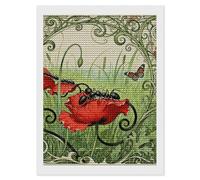 TKJMCSW Ant Petal Line 5D Diamond Painting Kits for Adults Beginner DIY Round Full Drill Diamond Dots Paintings Paint with Diamonds Crafts Kits Gem Art for Home Wall Decor Gift 12"x16"