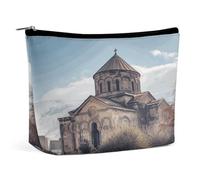 TKJMCSW Armenian Church Cosmetic Bags for Women Men Waterproof Travel Toiletry Bag Large Capacity Makeup Bags PU Leather Cute Makeup Pouch Protable Travel Bag for Toiletries, white, One size