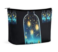 TKJMCSW Beautiful Bottle of The Night Makeup Bag for Women Large Capacity Toiletry Bag Portable Make Up Organizer Cosmetics Bag Travel Bag for Cosmetic Storage Bag for Travel Work, style, One Size