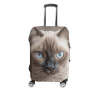 TKJMCSW Beautiful Siamese Cat Luggage Cover Tsa Approved Suitcase Covers for Luggage Elastic Washable Suit Case Covers Anti-Scratch Travel Luggages Sleeve Suitcase Protector Fits 19-30 Inch Case