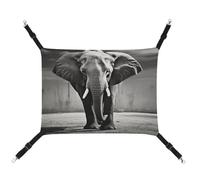 TKJMCSW Black and White Elephant Cat Cage Hammock Cat Hammock for Cage Rat Hammock Ferret Hammock Cat Hammock for Large Cats Hanging Cat Bed Cat Hammock Bed Chinchilla Hammock Pet Hammock