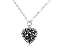 TKJMCSW Black White Lines Pet Ashes Necklace with Filling Kits 27.6" Cable Chain Memorial Cremation Urn Necklace Jewelry Souvenir Keepsake for Human Ashes Dogs Cats Sympathy Gift for Women Men