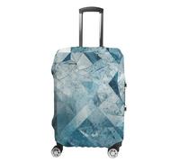 TKJMCSW Blue Pattern Luggage Cover Tsa Approved Suitcase Covers for Luggage Elastic Washable Suit Case Covers Anti-Scratch Travel Luggages Sleeve Suitcase Protector Fits 19-30 Inch Case(), white, M
