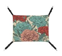 TKJMCSW Carnations of Red Colors Cat Cage Hammock Cat Hammock for Cage Rat Hammock Ferret Hammock Cat Hammock for Large Cats Hanging Cat Bed Cat Hammock Bed Chinchilla Hammock Pet Hammock