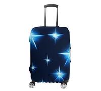 TKJMCSW Cartoon Blue Star Luggage Cover Tsa Approved Suitcase Covers for Luggage Elastic Washable Suit Case Covers Anti-Scratch Travel Luggages Sleeve Suitcase Protector Fits 19-30 Inch Case(), White