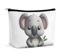TKJMCSW Cartoon Koala Cosmetic Bags for Women Men Waterproof Travel Toiletry Bag Large Capacity Makeup Bags PU Leather Cute Makeup Pouch Protable Travel Bag for Toiletries, white, One size