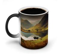 TKJMCSW Ceramic Mug for Women Men Lake District National Park Coffee Mug for Office Funny Magic Mug Heat Sensitive Mug Color Change Mug Thermochromic Cup for Home