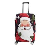 TKJMCSW Christmas Santa Claus Luggage Cover Tsa Approved Suitcase Covers for Luggage Elastic Washable Suit Case Covers Anti-Scratch Travel Luggages Sleeve Suitcase Protector Fits 19-30 Inch Case