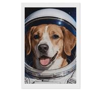 TKJMCSW Colored Space Animal 5D Diamond Painting Kits for Adults Beginner DIY Round Full Drill Diamond Dots Paintings Paint with Diamonds Crafts Kits Gem Art for Home Wall Decor Gift 8"x12"