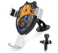 TKJMCSW Colorful Abstract Cat Car Phone Mount Universal Auto Phone Holder Adjustable Cellphone Car Mount 360° Rotation, Dashboard & Windshield & Air Vent Strong Suction Cup Phones Stand