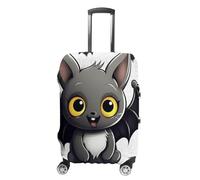 TKJMCSW Cute Bat Luggage Cover Tsa Approved Suitcase Covers for Luggage Elastic Washable Suit Case Covers Anti-Scratch Travel Luggages Sleeve Suitcase Protector Fits 19-30 Inch Case(), White, M
