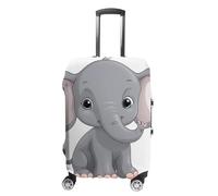 TKJMCSW Cute Cartoon Elephant Luggage Cover Tsa Approved Suitcase Covers for Luggage Elastic Washable Suit Case Covers Anti-Scratch Travel Luggages Sleeve Suitcase Protector Fits 19-30 Inch Case