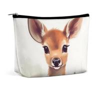 TKJMCSW Cute Deer Makeup Bag for Women Large Capacity Toiletry Bag Portable Make Up Organizer Cosmetics Bag Travel Bag for Cosmetic Storage Bag for Travel Work, style, One Size