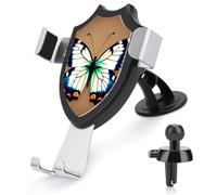 TKJMCSW Cute Little Butterfly Car Phone Mount Universal Auto Phone Holder Adjustable Cellphone Car Mount 360° Rotation, Dashboard & Windshield & Air Vent Strong Suction Cup Phones Stand