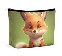 TKJMCSW Cute Little Fox Makeup Bag for Women Large Capacity Toiletry Bag Portable Make Up Organizer Cosmetics Bag Travel Bag for Cosmetic Storage Bag for Travel Work, style, One Size
