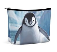 TKJMCSW Cute Penguins Cosmetic Bags for Women Men Waterproof Travel Toiletry Bag Large Capacity Makeup Bags PU Leather Cute Makeup Pouch Protable Travel Bag for Toiletries, white, One Size