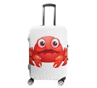 TKJMCSW Cute Red Crab Luggage Cover Tsa Approved Suitcase Covers for Luggage Elastic Washable Suit Case Covers Anti-Scratch Travel Luggages Sleeve Suitcase Protector Fits 19-30 Inch Case(), White, L