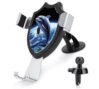 TKJMCSW Dolphin Earth Car Phone Holder Mount Phone Mount for Car Windshield Dashboard Air Vent Universal Automobile Cell Phone Holder Fit for Smartphone Phone Car Mount