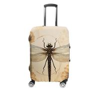 TKJMCSW Dragonfly on Sunflower Luggage Cover Tsa Approved Suitcase Covers for Luggage Elastic Washable Suit Case Covers Anti-Scratch Travel Luggages Sleeve Suitcase Protector Fits 19-30 Inch Case