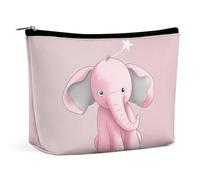 TKJMCSW Elephant Cosmetic Bags for Women Men Waterproof Travel Toiletry Bag Large Capacity Makeup Bags PU Leather Cute Makeup Pouch Protable Travel Bag for Toiletries, white, One Size