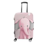 TKJMCSW Elephant Luggage Cover Tsa Approved Suitcase Covers for Luggage Elastic Washable Suit Case Covers Anti-Scratch Travel Luggages Sleeve Suitcase Protector Fits 19-30 Inch Case(), White, L