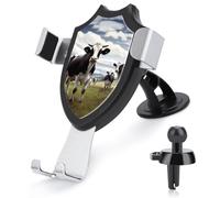 TKJMCSW Farm Cow Pictures Car Phone Mount Universal Auto Phone Holder Adjustable Cellphone Car Mount 360° Rotation, Dashboard & Windshield & Air Vent Strong Suction Cup Phones Stand Smartphone
