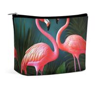 TKJMCSW Flamingo Flowers_75091506 Makeup Bag for Women Large Capacity Toiletry Bag Portable Make Up Organizer Cosmetics Bag Travel Bag for Cosmetic Storage Bag for Travel Work, style, One Size