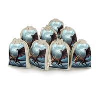 TKJMCSW Flying Dragon Drawstring Gift Bags 8PCS Muslin Bags Drawstring Bags Small Drawstring Bags Gift Bags with Drawstring Gift Wrap Bags Drawstring Drawstring Pouch