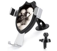 TKJMCSW French Poodle Car Phone Mount Universal Auto Phone Holder Adjustable Cellphone Car Mount 360° Rotation, Dashboard & Windshield & Air Vent Strong Suction Cup Phones Stand Smartphoneones