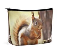 TKJMCSW Funny Squirrel Makeup Bag for Women Large Capacity Toiletry Bag Portable Make Up Organizer Cosmetics Bag Travel Bag for Cosmetic Storage Bag for Travel Work, style, One Size