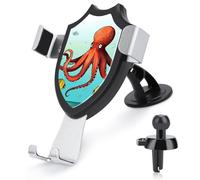 TKJMCSW Giant Octopus Car Phone Mount Universal Auto Phone Holder Adjustable Cellphone Car Mount 360° Rotation, Dashboard & Windshield & Air Vent Strong Suction Cup Phones Stand Smartphoneones
