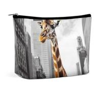 TKJMCSW Giraffe in New York Makeup Bag for Women Large Capacity Toiletry Bag Portable Make Up Organizer Cosmetics Bag Travel Bag for Cosmetic Storage Bag for Travel Work, style, One Size
