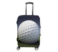 TKJMCSW Golf Ball Luggage Cover Tsa Approved Suitcase Covers for Luggage Elastic Washable Suit Case Covers Anti-Scratch Travel Luggages Sleeve Suitcase Protector Fits 19-30 Inch Case(), White, S