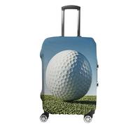 TKJMCSW Golf Ball Luggage Cover Tsa Approved Suitcase Covers for Luggage Elastic Washable Suit Case Covers Anti-Scratch Travel Luggages Sleeve Suitcase Protector Fits 19-30 Inch Case(), white, Small