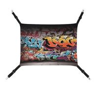 TKJMCSW Graffiti Hip Hop Cat Cage Hammock Cat Hammock for Cage Rat Hammock Ferret Hammock Cat Hammock for Large Cats Hanging Cat Bed Cat Hammock Bed Chinchilla Hammock Pet Hammock