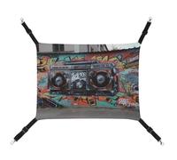 TKJMCSW Graffiti Hip Hop Cat Cage Hammock Cat Hammock for Cage Rat Hammock Ferret Hammock Cat Hammock for Large Cats Hanging Cat Bed Cat Hammock Bed Chinchilla Hammock Pet Hammock
