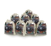 TKJMCSW Graffiti Hip Hop Drawstring Gift Bags 8PCS Muslin Bags Drawstring Bags Small Drawstring Bags Gift Bags with Drawstring Gift Wrap Bags Drawstring Drawstring Pouch