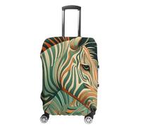 TKJMCSW Green Decorative Pattern Luggage Cover Tsa Approved Suitcase Covers for Luggage Elastic Washable Suit Case Covers Anti-Scratch Travel Luggages Sleeve Suitcase Protector Fits 19-30 Inch Case