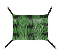 TKJMCSW Green Snakeskin Cat Cage Hammock Cat Hammock for Cage Rat Hammock Ferret Hammock Cat Hammock for Large Cats Hanging Cat Bed Cat Hammock Bed Chinchilla Hammock Pet Hammock