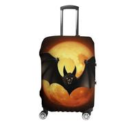 TKJMCSW Halloween Bat Luggage Cover Tsa Approved Suitcase Covers for Luggage Elastic Washable Suit Case Covers Anti-Scratch Travel Luggages Sleeve Suitcase Protector Fits 19-30 Inch Case(), White, M
