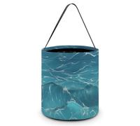 TKJMCSW Halloween Trick Or Treat Bucket The Deep Ocean Candy Bag with Handle Reusable Goodie Basket Tote Large Snack Grocery Party Favors Supplies