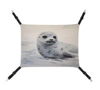 TKJMCSW Harp Seal Painting Cat Cage Hammock Cat Hammock for Cage Rat Hammock Ferret Hammock Cat Hammock for Large Cats Hanging Cat Bed Cat Hammock Bed Chinchilla Hammock Pet Hammock