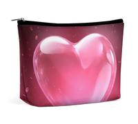 TKJMCSW Heart Makeup Bag for Women Large Capacity Toiletry Bag Portable Make Up Organizer Cosmetics Bag Travel Bag for Cosmetic Storage Bag for Travel Work, style, One Size