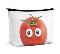 TKJMCSW I Love You from My Head Tomatoes Cosmetic Bags for Women Men Waterproof Travel Toiletry Bag Large Capacity Makeup Bags PU Leather Cute Makeup Pouch Protable Travel Bag for Toiletries, white